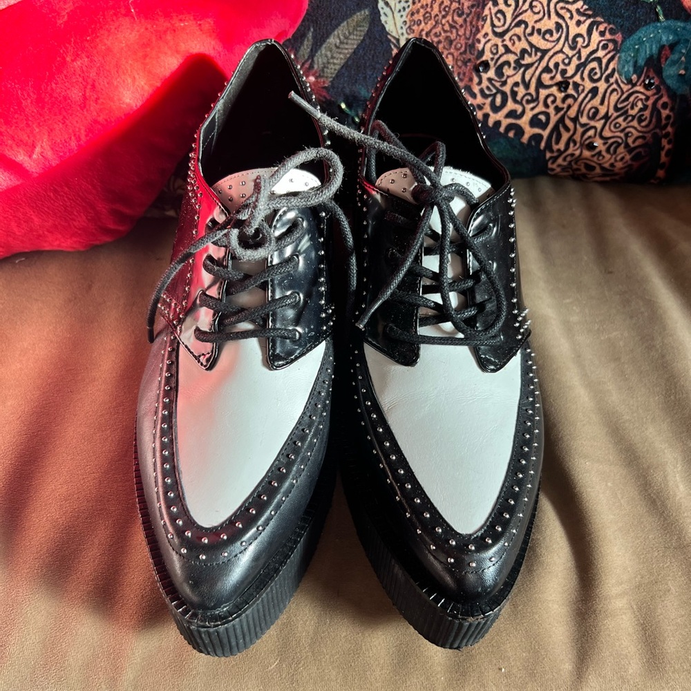 Giani Bini Studded Platform Creepers Oxfords
